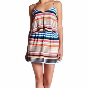 Layered printed dress